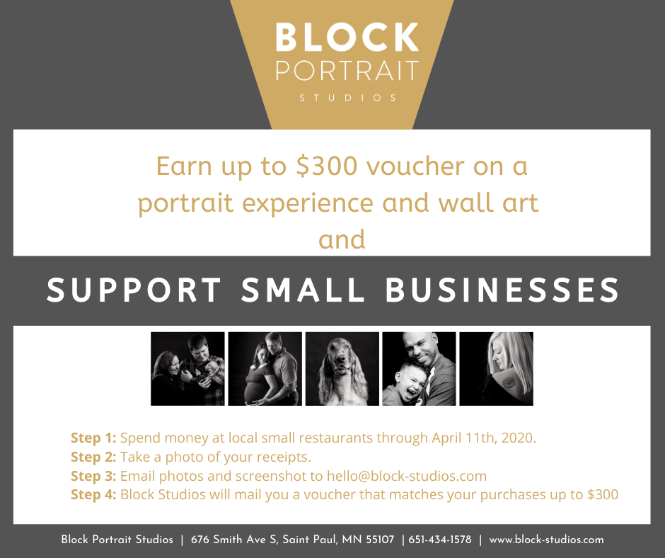 support small business, Saint Paul businesses, Saint Paul small business, support local, Block Studios, Saint Paul restaurants, West Saint Paul restaurants
