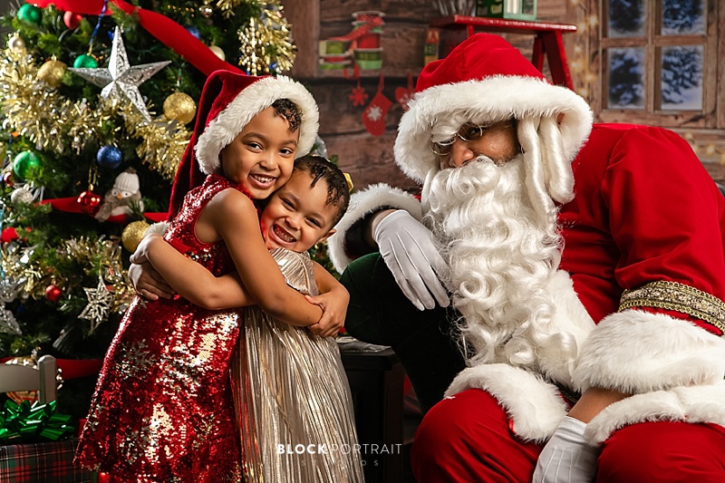 Block Portrait Studios, twin cities photography, Pictures with santa
