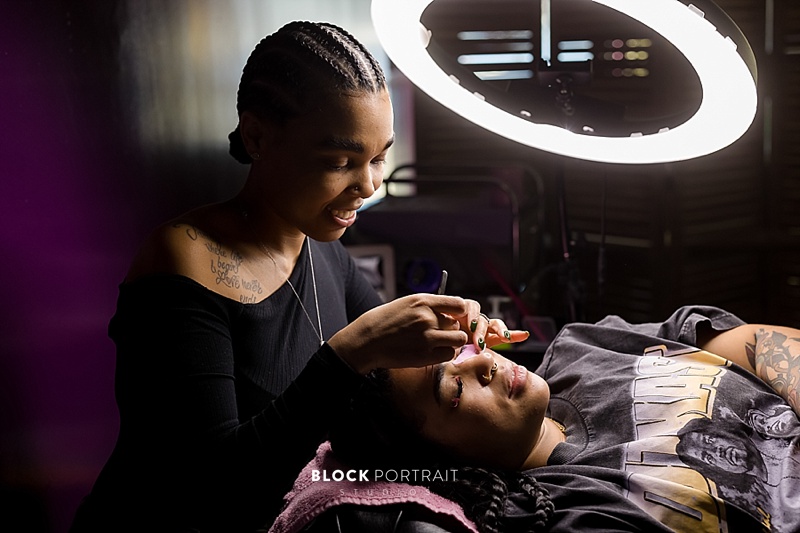 Saint Paul, Minnesota, Twin Cities, Lux Lash, Small Business, Black Owned, Woman Owned, Eyelashes, Lashes, Westside, Interview, Portrait, Photography, Block Portrait Studios