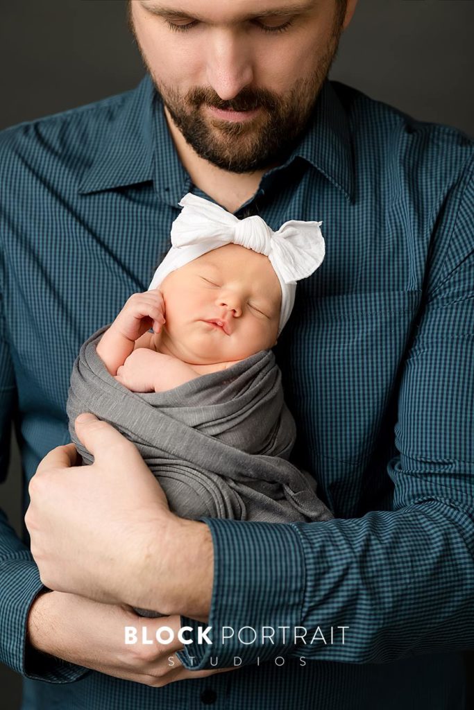 Minnesota Newborn Portraits with Dad