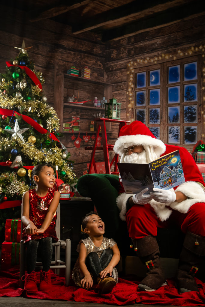 kids christmas photos with santa at Block Portrait Studios in the Twin Cities